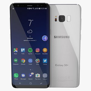 Samsung Galaxy S8 Plus Arctic Silver 3D Model