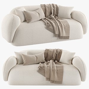 Dori Boucle Round Arm Sofa by Acanva 3D model