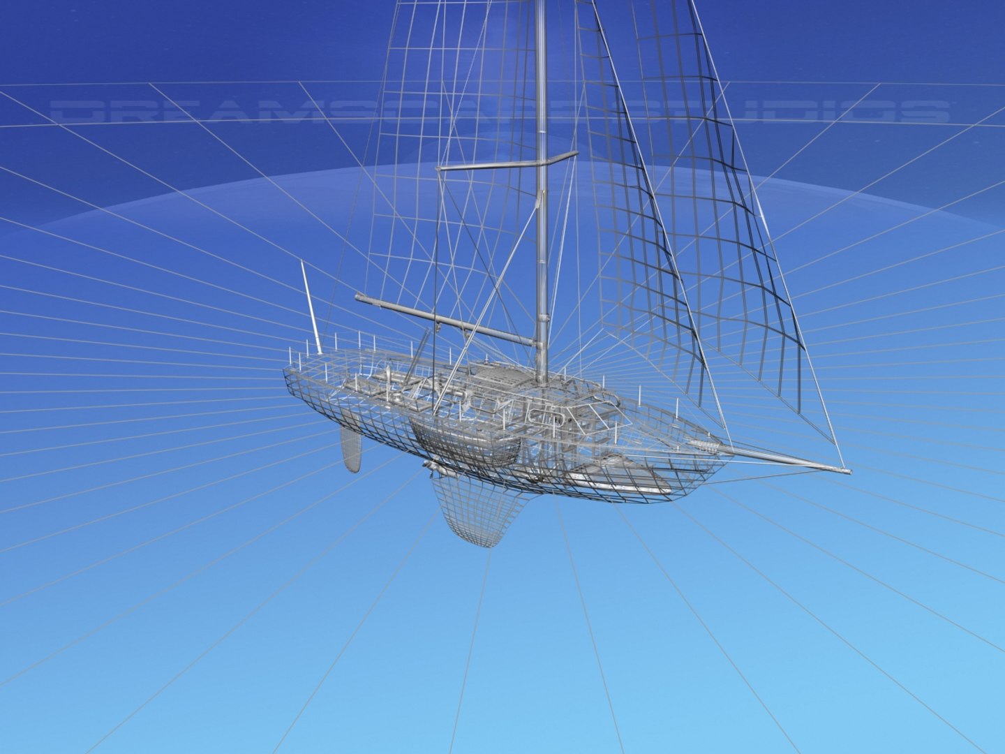 3D Cutter Rigged Sailing Sailboats Model - TurboSquid 1306365