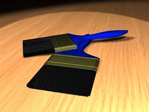 3d model brush