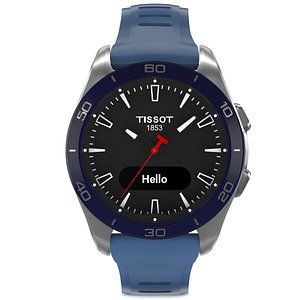 3D Tissot T-Touch Connect Sport Silver model