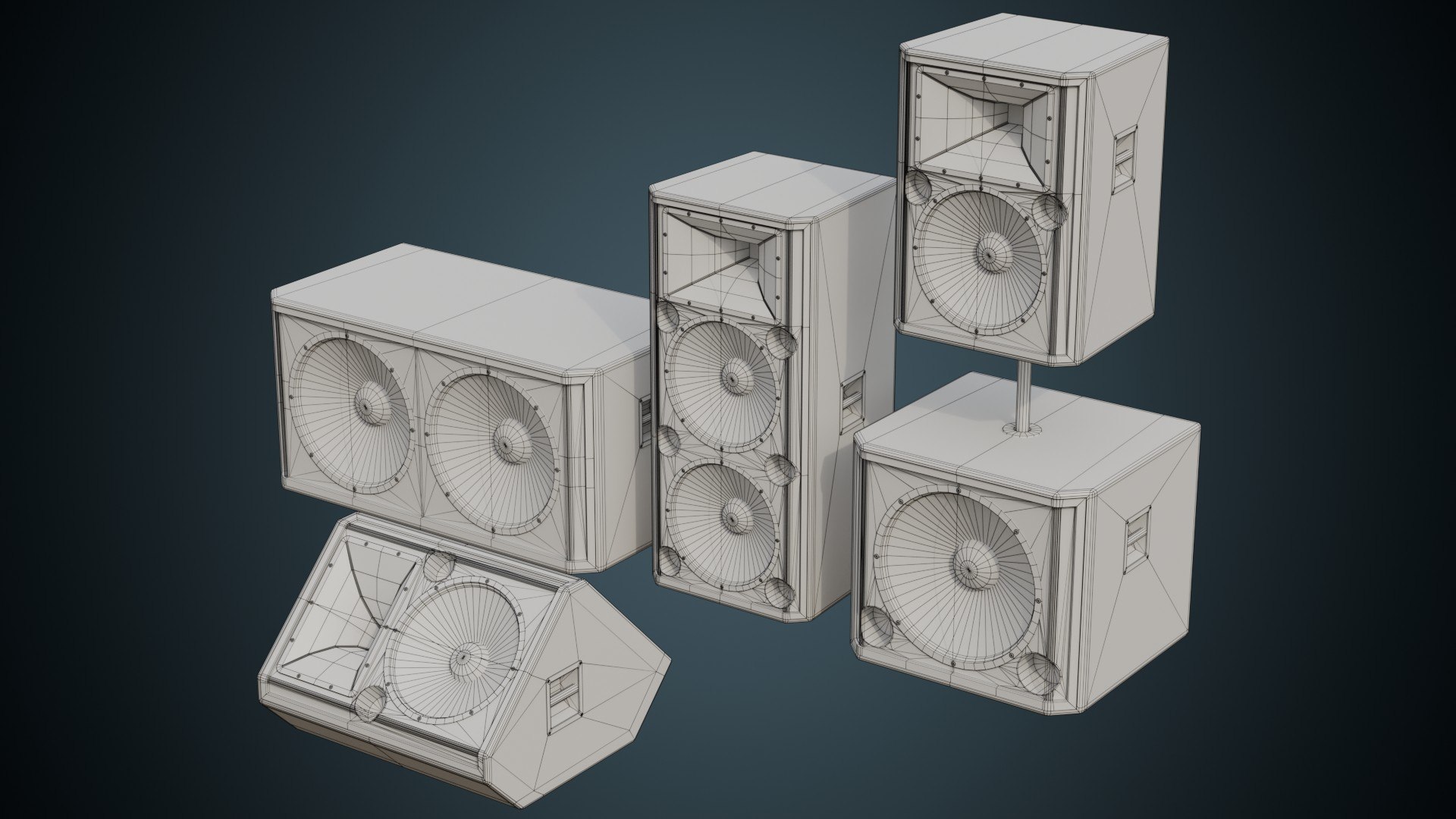Speaker 2B 3D Model - TurboSquid 2221761