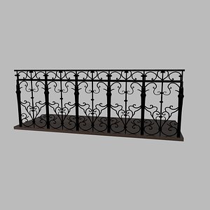 iron fences obj