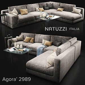 3D sofa natuzzi agora2989