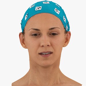 3D model athena human head disgust