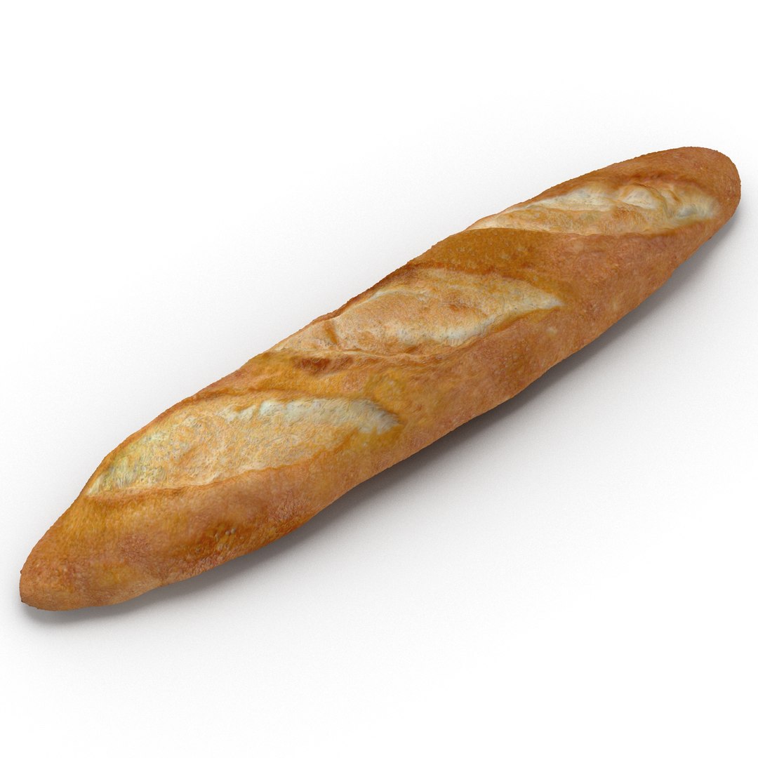 Baguette 3D model preview