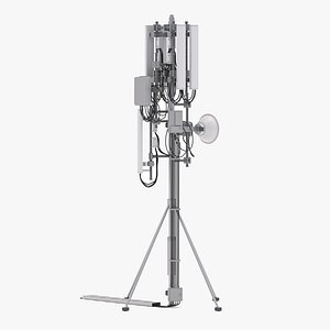 Roof Cell Phone Tower 2 3D model