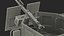Armored Vehicle Tower with Machine Gun 3D model
