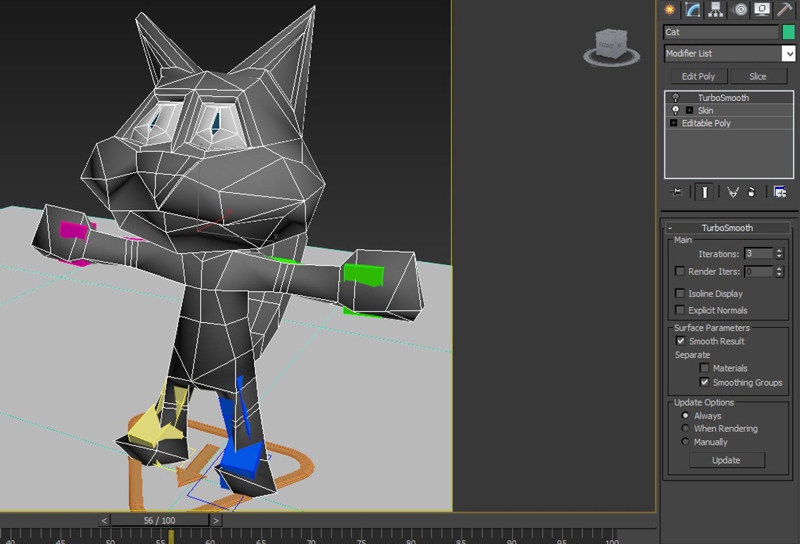 3d Cat Rigged Model
