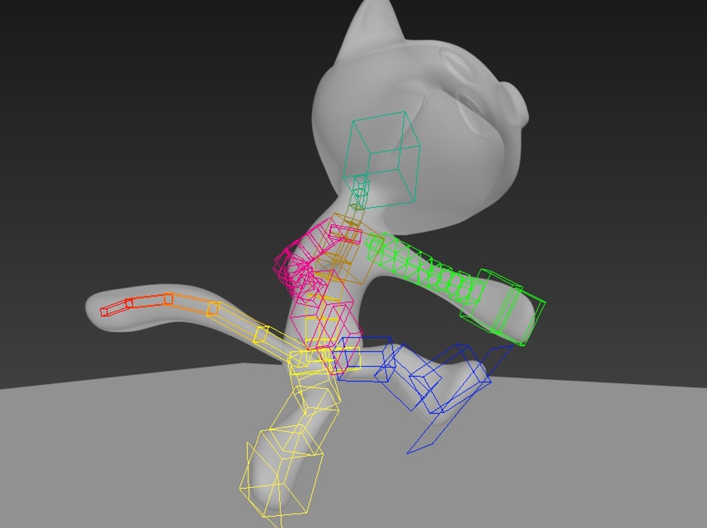 3d Cat Rigged Model