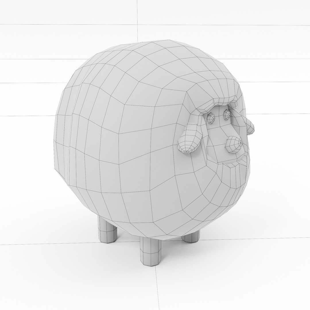Sheep Cartoon 3d Model 3D Model - TurboSquid 1996518