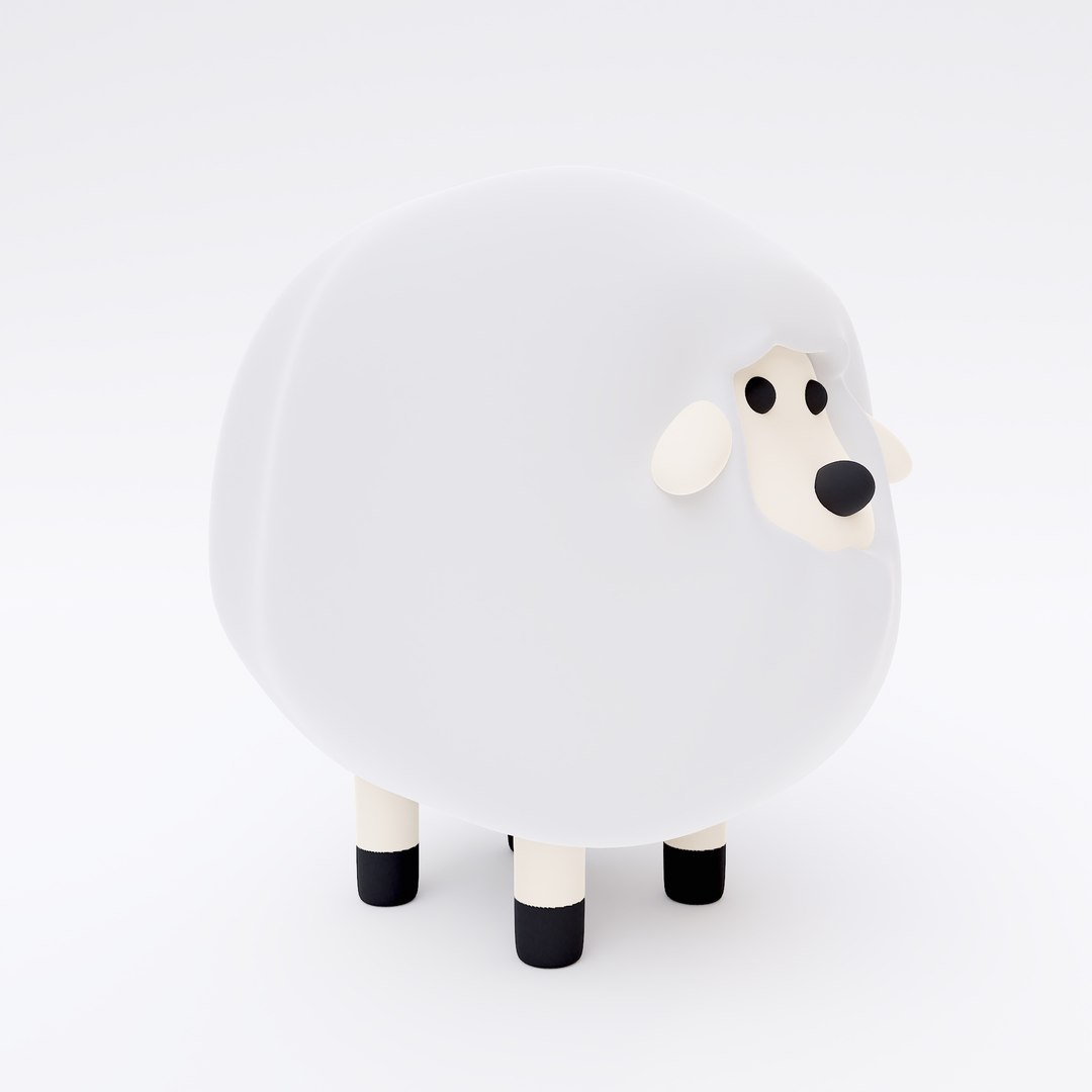 Sheep Cartoon 3d Model 3D Model - TurboSquid 1996518