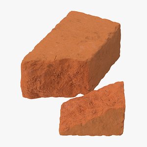 bricks broken 01 3d model