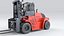 Huge Rigged Forklift 3D model