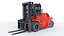 Huge Rigged Forklift 3D model