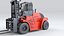 Huge Rigged Forklift 3D model