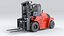 Huge Rigged Forklift 3D model