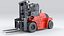 Huge Rigged Forklift 3D model