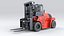 Huge Rigged Forklift 3D model