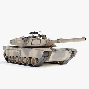 m1 abrams battle tank 3d model