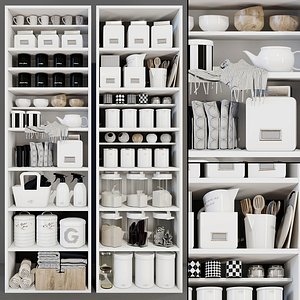 Modern racks 3D model