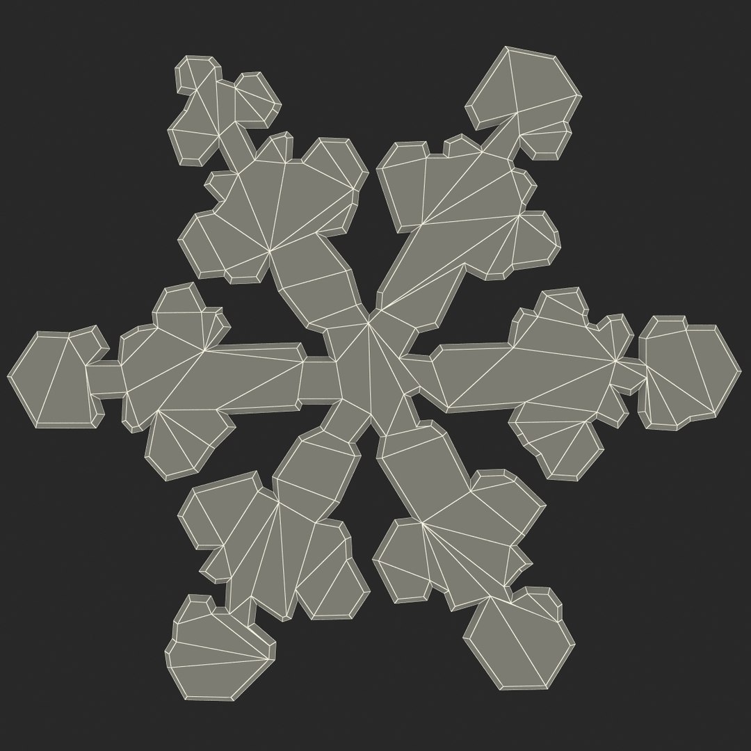 3d Model Snowflakes 3