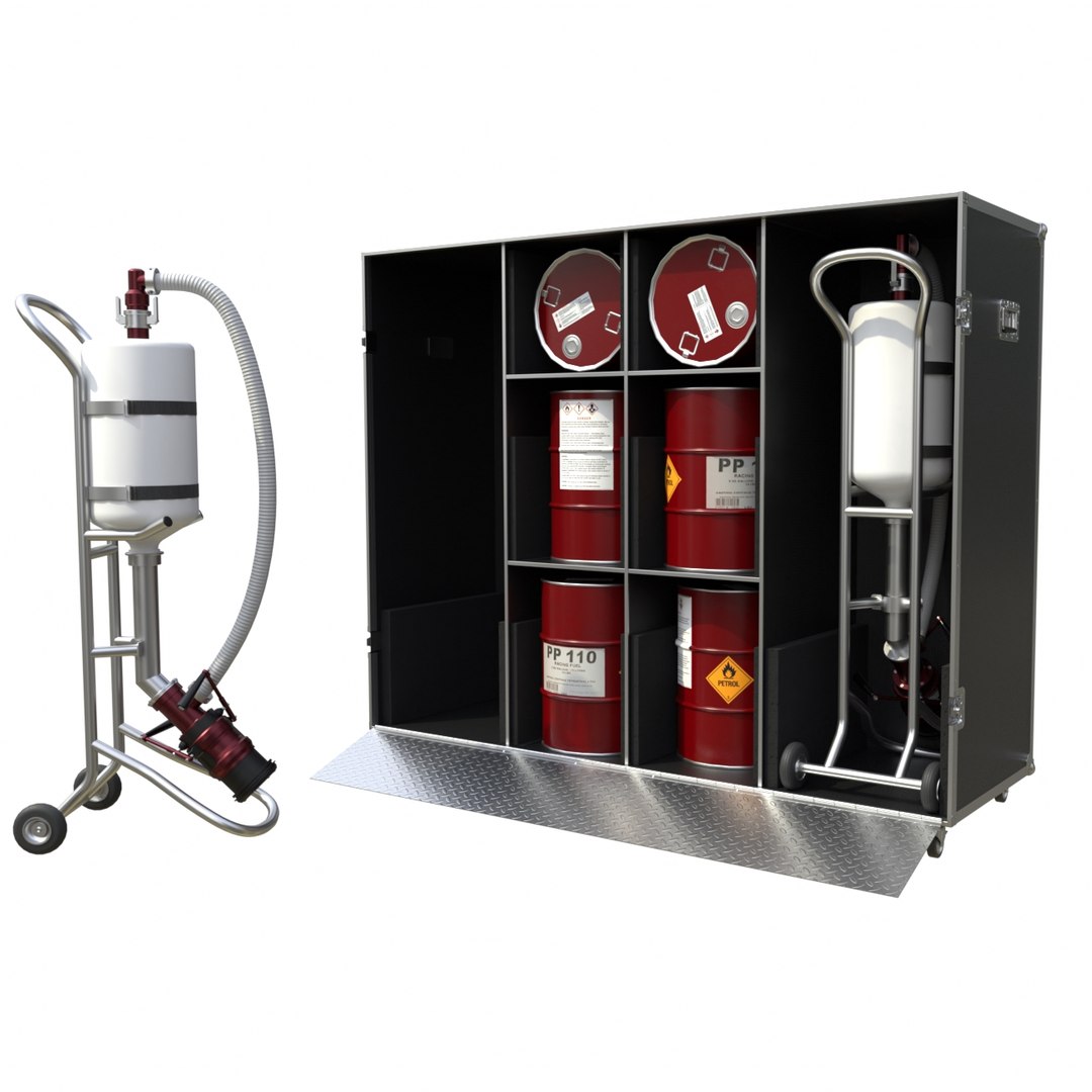 Refueling Bottles Race Garage Case 1 3D Model - TurboSquid 2201560