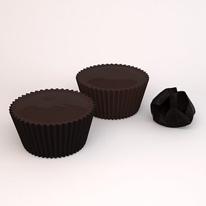 dark chocolate peanut butter 3d c4d