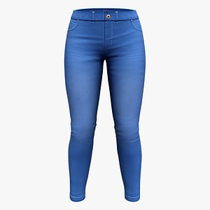 Skinny Denim Jeans Pants 3D model