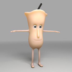 Rigged Candle Character