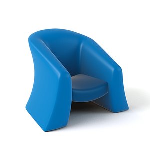 cartoon armchair 3d 3ds