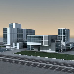 Modern Building 138 Scene 3D model