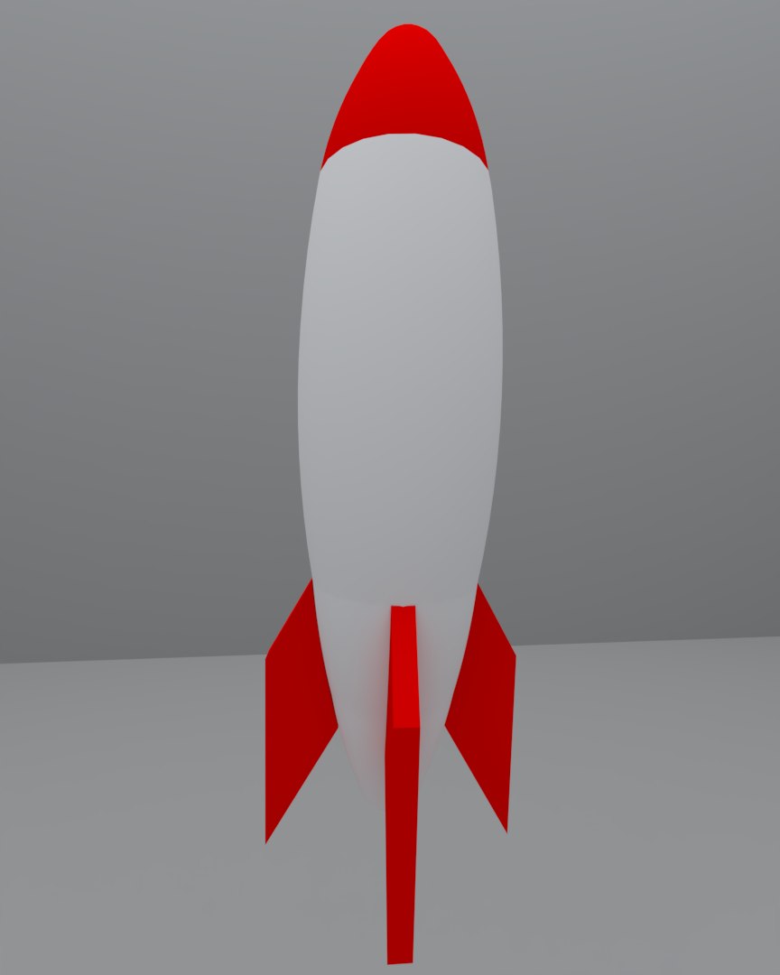 Rocket print 3D model - TurboSquid 1675142