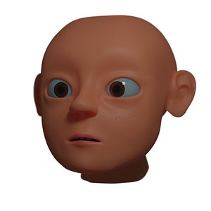 head stylized character 3D model