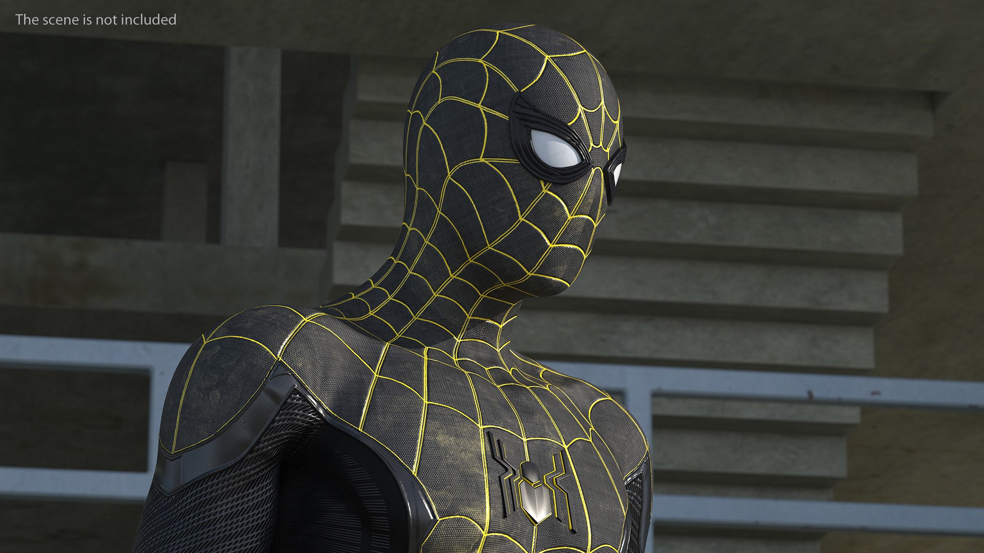 3D Spiderman Black Suit Standing Pose - TurboSquid 2097713
