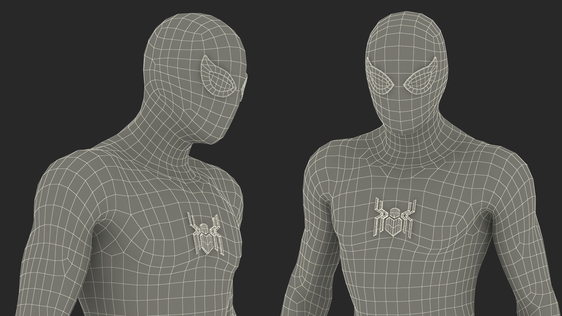 3D Spiderman Black Suit Standing Pose - TurboSquid 2097713