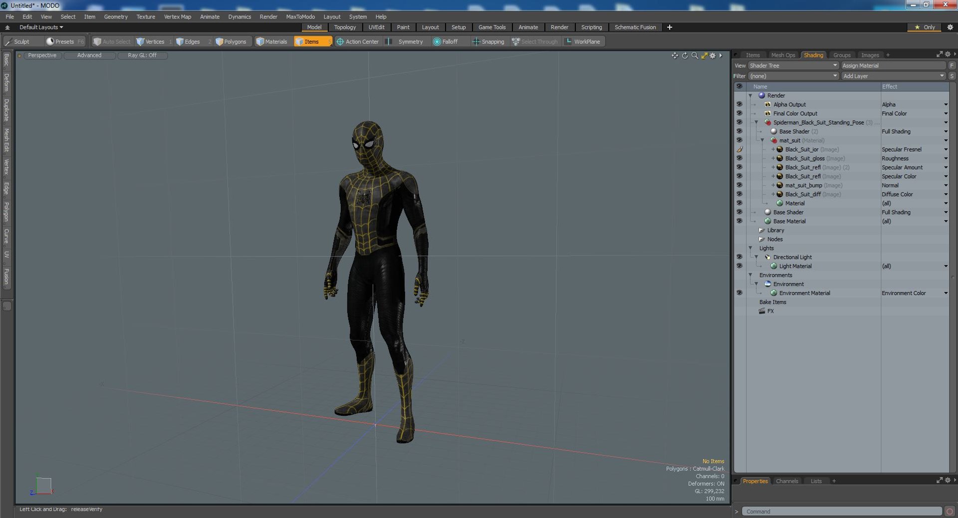 3D Spiderman Black Suit Standing Pose - TurboSquid 2097713