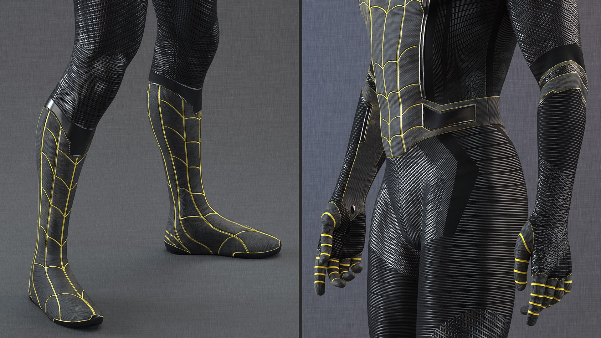 3D Spiderman Black Suit Standing Pose - TurboSquid 2097713