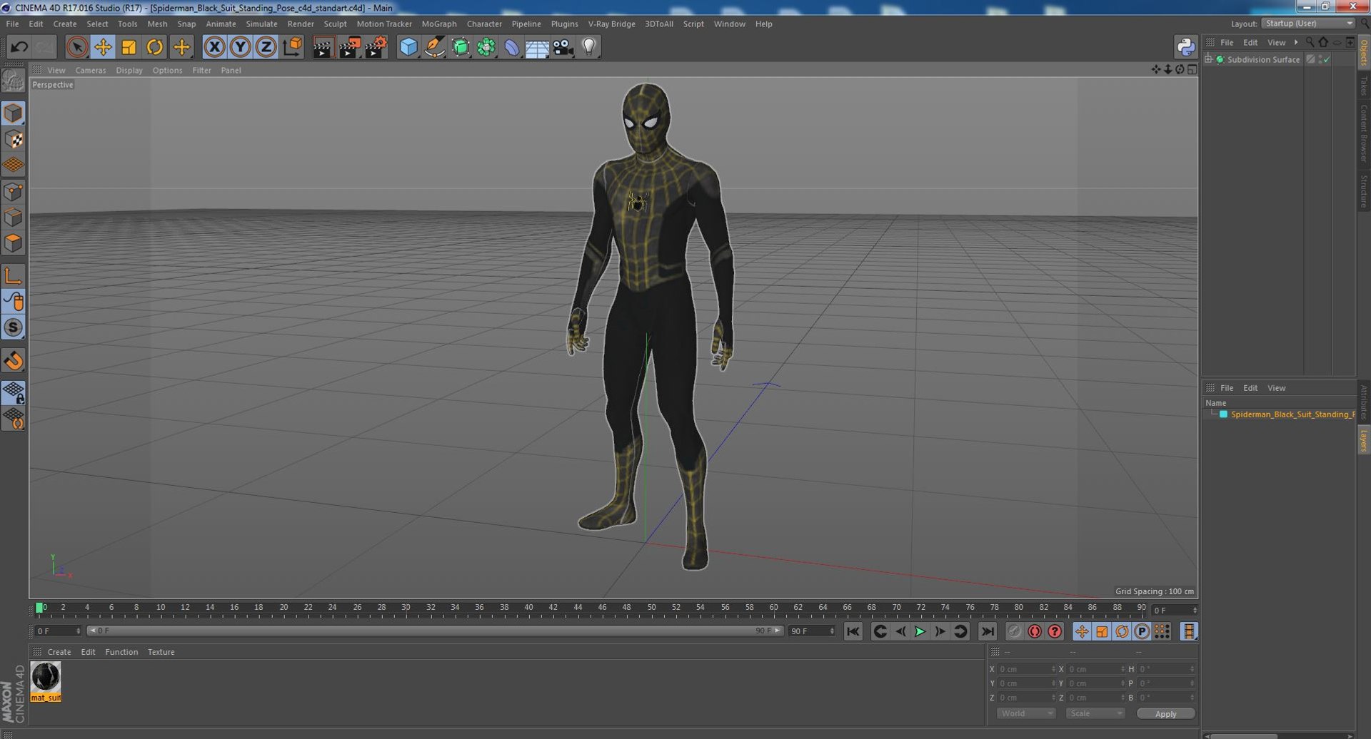 3D Spiderman Black Suit Standing Pose - TurboSquid 2097713