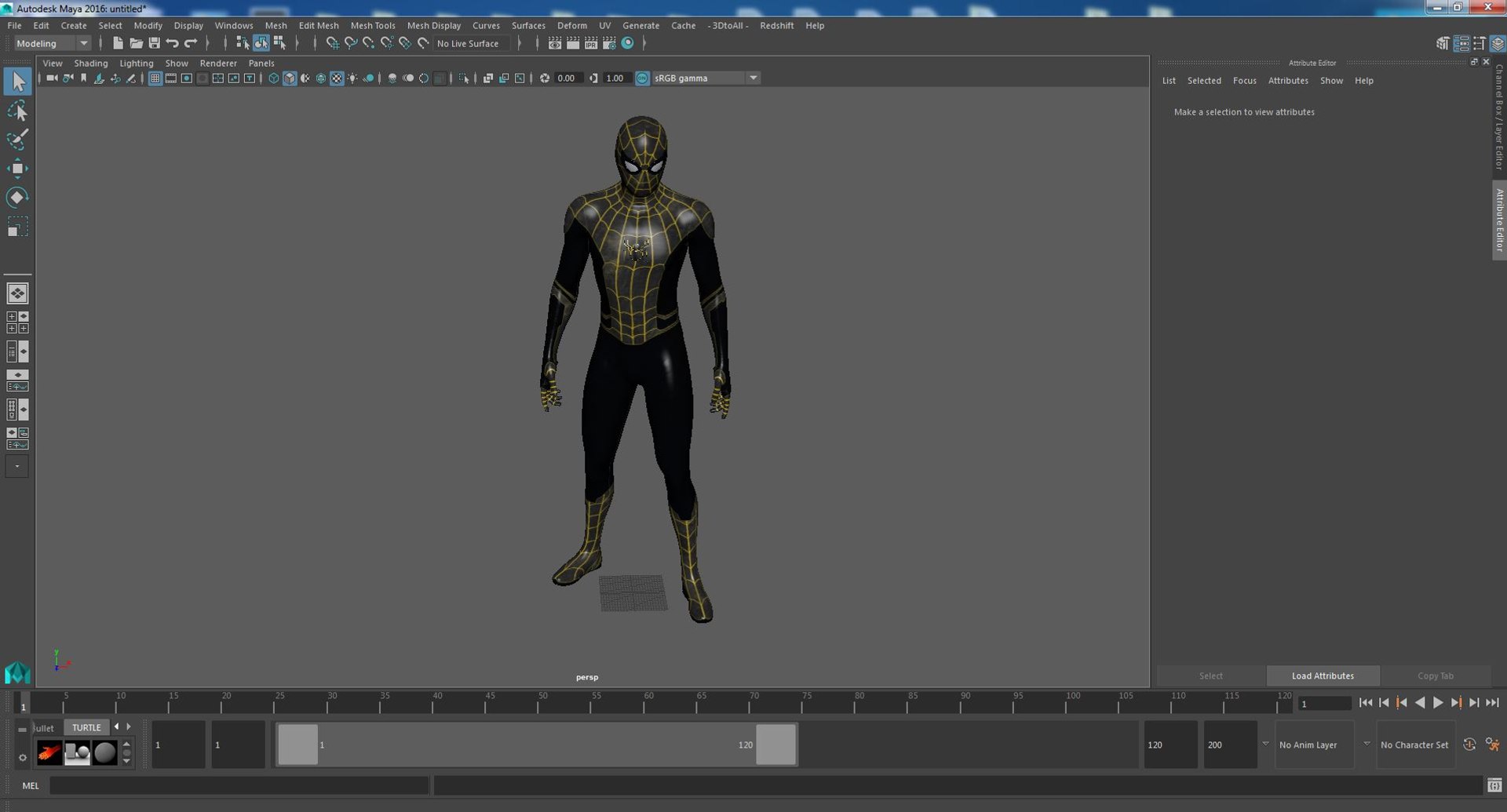 3D Spiderman Black Suit Standing Pose - TurboSquid 2097713