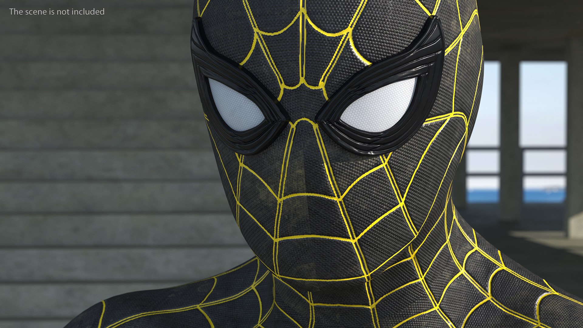 3D Spiderman Black Suit Standing Pose - TurboSquid 2097713