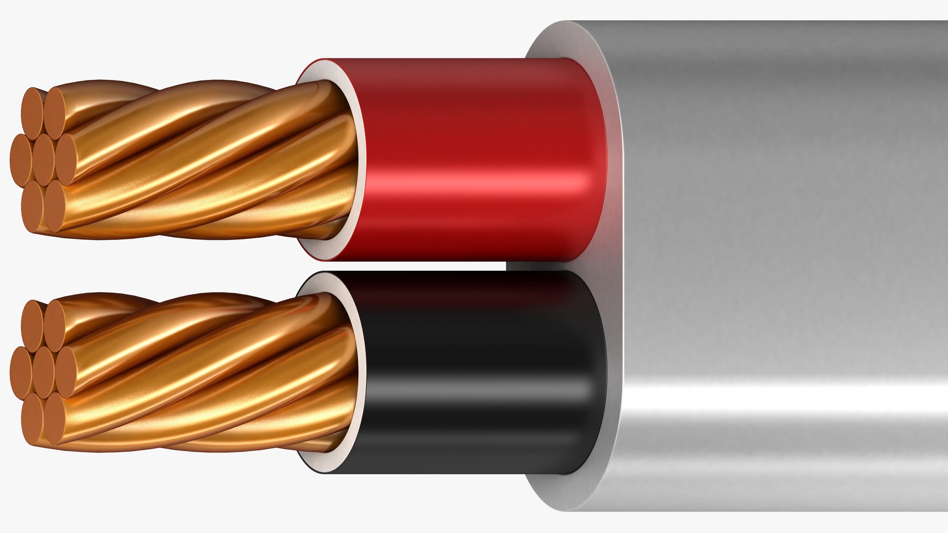 3d electrical cables twin sheathed