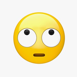 Apple Face with Rolling Eyes 3D model