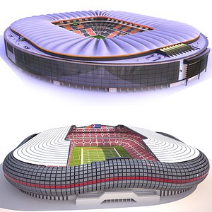 3D model football stadiums 2