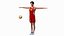 Chinese Volleyball Player T-Pose 3D model