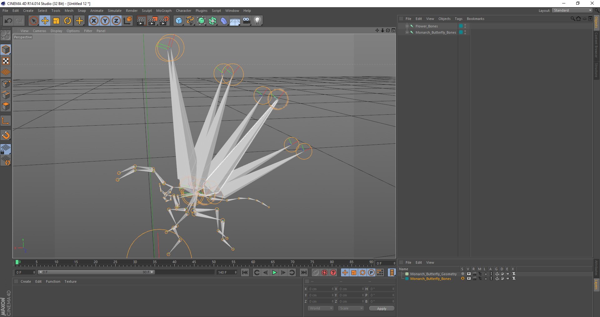 Monarch Butterfly Collects Nectar 3D Model - TurboSquid 1566666