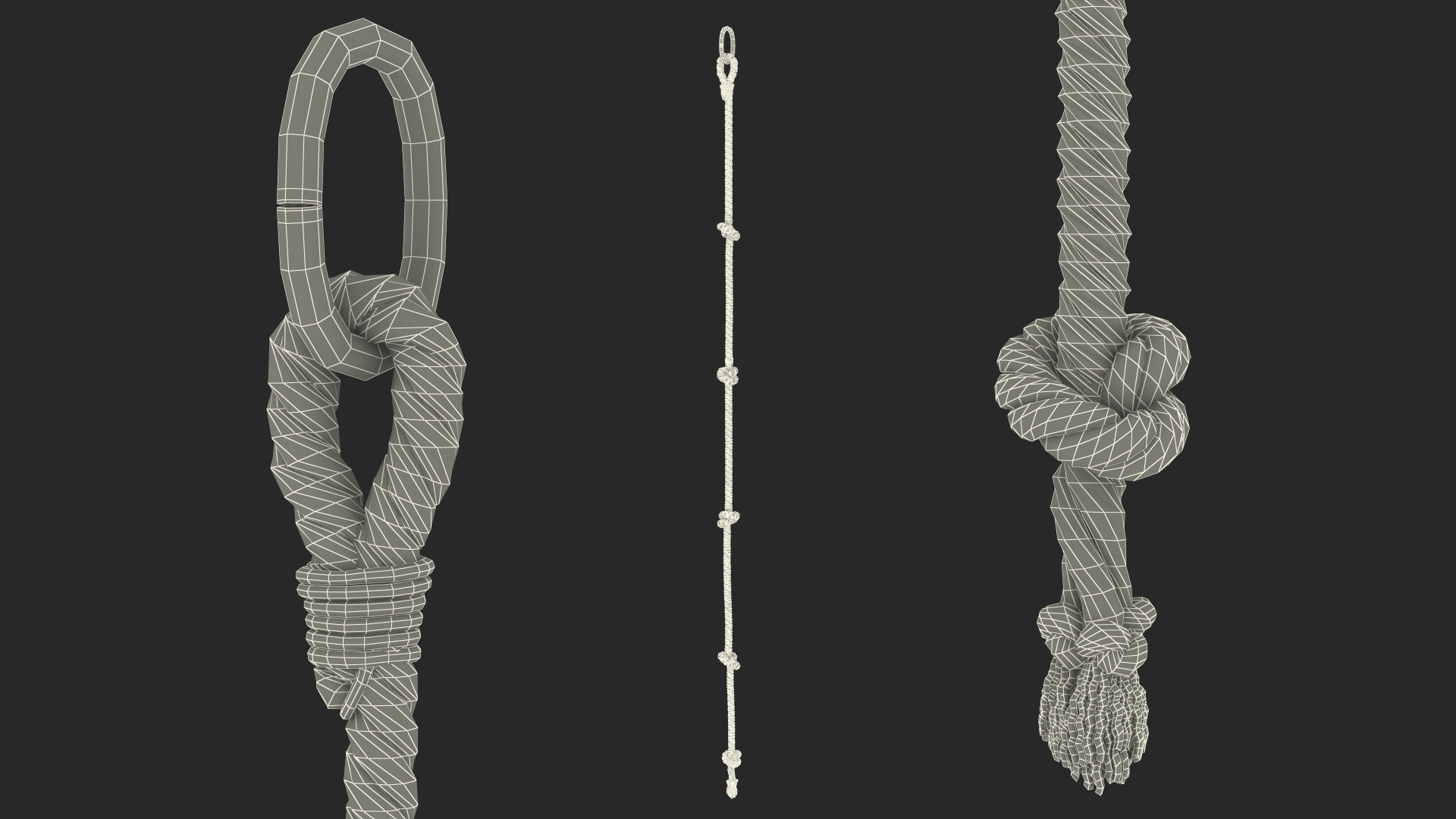 3D Model Knotted Climbing Rope - TurboSquid 1672938
