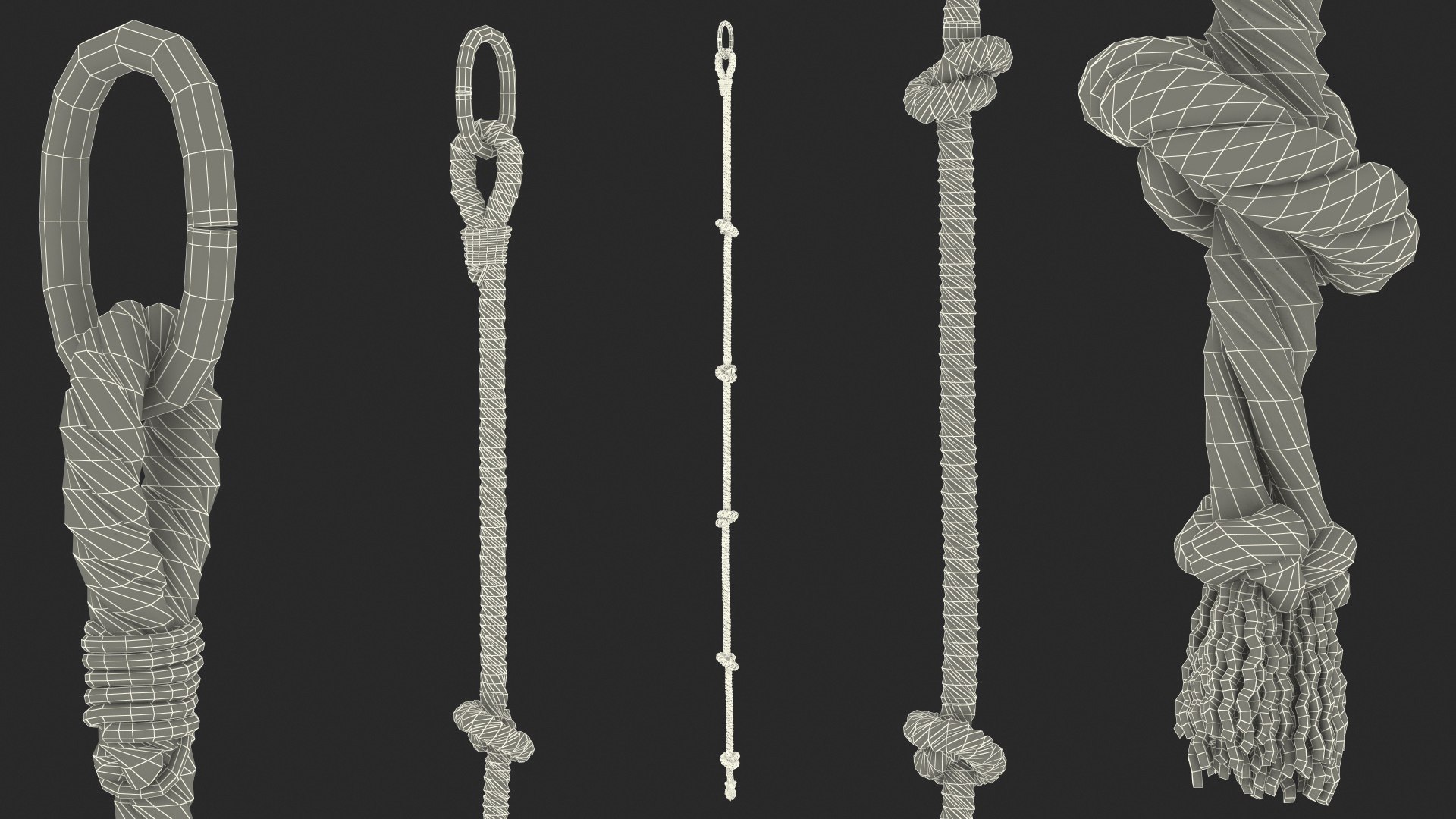 3D model knotted climbing rope https://p.turbosquid.com/ts-thumb/o1/pHhqxw/OISkmMnB/knottedclimbingropevray3dmodel019/jpg/1609707768/1920x1080/fit_q87/bb47b09b9b1cc48974b19341cfc3931b4a1e836b/knottedclimbingropevray3dmodel019.jpg