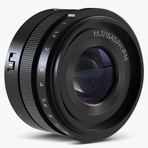 3d model of lens dji mft 15mm