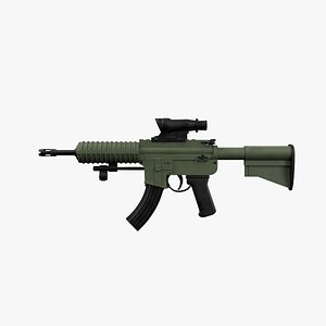 3D model Assault Rifle
